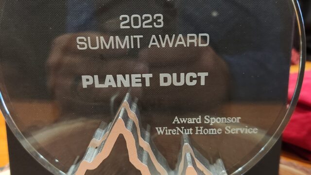 Bbr summit award for planet duct.